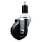 Service Caster 3.5'' SS Soft Rubber Wheel Swivel 1-1/2'' Expanding Stem Caster SCC-SSEX20S3514-SRS-112 - alternate 1