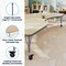 Flash Furniture Commercial Adjustable Height Kidney Activity Table with Locking Casters-LT NAT XU-A4896-KIDNY-LTNAT-T-P-CAS-GG - alternate 4