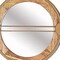 Homeroots 14" Brown and Gold Aluminum and Wood Geometric Framed Accent Mirror 485064 - alternate 4