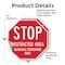 Signmission Stop Restricted Area Surgical Perso, 18 inch X 18 inch, Vinyl Decal, 2PK OC-D-2PACK-18-181 - alternate 2