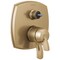 Delta Stryke 17 Series Integrated Diverter Trim with Three Function Diverter Less Handle Lumicoat Champagne Bronze T27876-CZ-PR-LHP - alternate 1