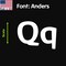 Aacc Self-Adhesive Vinyl Letter: q, Scale: 4 in. Color: White Font: Anders by, 24PK AACC-Anders-lq-White-I4x24 - alternate 1
