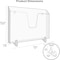 Acrimet Pocket File Holder Horizontal Brochure Display (Wall or Countertop, Letter, Smoke) 862 - alternate 3