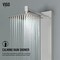 Vigo 58 in. H x 5 in. W 4-Jet Shower Panel System with Square Rainhead, Tub Filler and Hand Shower VG08023ST - alternate 2