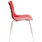 Leisuremod Astor Water Ripple Design Dining Chair, Transparent Red, 2PK AC20TR2 - alternate 6