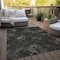 Homeroots 9' X 12' Brown And Chocolate Geometric Washable Indoor Outdoor Area Rug 588308 - alternate 3