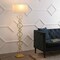 Jonathan Y Selina 64.5" Transitional Glam Iron Ogee Trellis LED Floor Lamp, Gold Painting JYL3073A - alternate 4