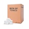 Supremeplus White Half Towel Rags 20 in x 20 in, 25 lbs. Boxes SP-3166 - alternate 1
