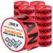 Jrex Safety Danger/Peligro Tape Roll - 1000 Ft x 3 Inch Wide Each - Red, 24PK PDPT-JR-24PK - alternate 1