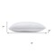Homeroots 100% Cotton Lux Sateen Down Alternative Medium King Size Bed Pillow 387814 - alternate 2