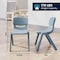 Flash Furniture Plastic Stacking School Chairs with 12 in Seat Height in Dusty Blue, 2PK 2-YU-YCX-001-DSTYBL-GG - alternate 5