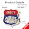 Signmission Greg's Garage, 4 inch X 4 inch, Vinyl Decal, 2PK SHI-D-2PACK-4-383-GREG - alternate 3