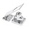 Prime-Line Door and Gate Safety Hasp Hinge Latch with Keyed Twist Knob Lock 3 inch with Screws Chrome U 117164 - alternate 1