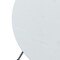 Leisuremod Round 19.7 in W, 19.3 in L, MDF/Stainless Steel, White RSBL-19W - alternate 5