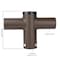 J&H Led 11 in. 180-Degree Twin Spoke Mounting Bracket Tenon Adapter for LED Outdoor Pole Lights JH-1TSB180-54C - alternate 2