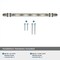 Amerock London 8 in 203 mm Center-to-Center Polished Nickel/Black Bronze Cabinet Pull BP36663PNBBR - alternate 3