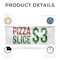 Signmission Pizza Slice $3, 36 Inch x 96 Inch, Vinyl Banner B-96-30807 - alternate 2