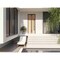 Vdomdoors Front Exterior Prehung Steel Door Ronex1055 Teak 96 Transom Window Sidelite Entry Metal Modern RONEX1055EXD-OAK-W36xH96+16-RH-I - alternate 5