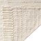Homeroots 50" X 60" White and Beige Cotton Blend Woven Striped Throw Blanket with Fringe 548877 - alternate 2