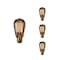 Bulbrite 60-Watt ST18 Incandescent Light Bulb Medium Base (E26) Antique Nostalgic Thread 2200K, 4PK 861231 - alternate 1