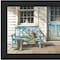 Homeroots Cheerful Chores Black Framed Print Wall Art 415981 - alternate 1