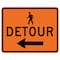 Sign Solutions Usa Traffic Sign, 30 in Width, Aluminum Sign, Horizontal Rectangle DUS10DFO3024M4-9bML - alternate 1