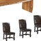 Homeroots Nine Piece Brown Solid Wood Dining Set with Eight Chairs 635833 - alternate 2