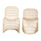 Bali & Pari Rosalba Bohemian Light Honey Rattan 2-Piece S-Curve Dining Chair Set 256-2PC-14168-ZORO - alternate 3