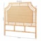 Bali & Pari Hekima Natural Rattan Standalone Headboard, Coastal Boho Style Handwoven Wicker Bed Backdrop, Queen 270-14783-ZORO - alternate 3