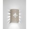 Luxury Lighting Asavva 10.5 in Tall Starburst Ceramic Outdoor Wall Light, Cottonwood Paint Finish, 2PK (2) 410-36-CW-ud-7-17 - alternate 1