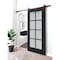 Sartodoors Sturdy Barn Door Frosted Glass 36x84 Solid Core Modern Interior VEREGIO7412BD-B-ANT-3684 - alternate 1