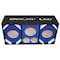 Deejay Led Two 6-in Woofers plus Two Tweeters and One Horn BLUE Empty Chuchera Speaker Enclosure D6T2H1BLUE - alternate 2