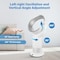 Simple Deluxe 27 Inch Bladeless Tower Fan with Remove, Cooling Fan for Indoor Use, Oscillating Fan for Home Bedro HIFANXBLALES27WS01 - alternate 3