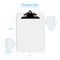 Davis Group Plastic Clipboard, Spring Clip, Clear, 6PK 4877-95-06 - alternate 3