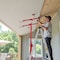 Vevor 16ft Drywall Lift 150 lbs Sheetrock Hoist Adjustable Arm Lockable Wheels Red LG-022 - alternate 2