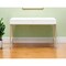 Homeroots 50" White and Gold Writing Desk With Two Drawers 491422 - alternate 4