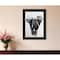 Homeroots Elephant Walk 2 Black Framed Print Wall Art 405083 - alternate 2