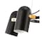 Jonathan Y Eugenio 24.5 in. Adjustable Metal LED Chandelier, Black/Brass Gold JYL6119A - alternate 2