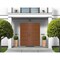 Vdomdoors Front Exterior Prehung Metal-Plastic Double Doors / MANUX 8111 Walnut / Office Commercial and Resid MANUX8111DEXD-WLN-LH-W72xH80 - alternate 2