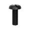 Auveco Black Nylon License Plate Screw M6-1.0 x 16mm, 100PK 21182 - alternate 1