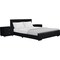 Homeroots Three Piece Black Upholstered King Bedroom Set 569367 - alternate 3