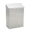 Hospeco Wall Mount Sanitary Napkin Receptacle, Stainless Steel ND-1E - alternate 1