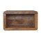 Homeroots 18" Brown Solid Wood Carved Geometric Floating Nightstand 653833 - alternate 1