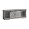 Homeroots 59in Gray Cabinet Enclosed Storage TV Stand 490376 - alternate 1