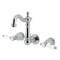 Kingston Brass Double-Handle Wall Mount Bathroom Faucet, Polished Chrome KS1221BPL - alternate 1