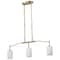 Nuvo Liam, 3 Light Island Pendant, Burnished Brass, White Opal Glass 60/8208 - alternate 2