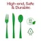 Smarty Had A Party Green Disposable Plastic Party Cutlery Set, 1800PK 410CS-G-CASE - alternate 3