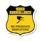 Signmission Video Surveillance Shield Sign We Prosec, 6 Inch X 6 Inch, Plastic Sign SHI-P-6-471 - alternate 1
