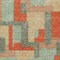 Homeroots 5' X 8' Sage Gray And Orange Geometric Washable Indoor Outdoor Area Rug 613230 - alternate 4