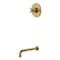 Kingston Brass Single-Handle Pressure Balanced Tub Faucet, Brushed Brass KB6337AXTO - alternate 1